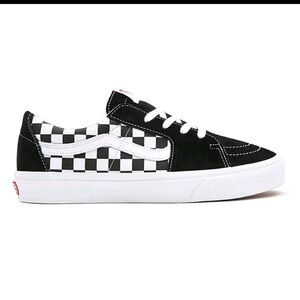 Vans Old Skool Platform Checkerboard Black Sneakers Shoes